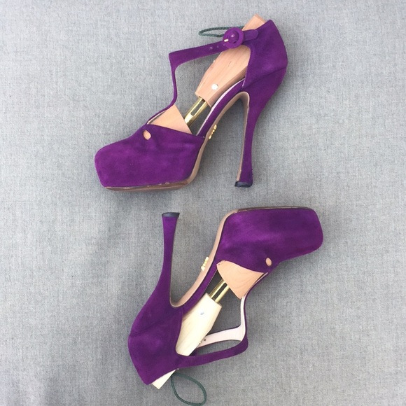 PRADA CALZATURE “Donna” Platform Shoe - Picture 4 of 8